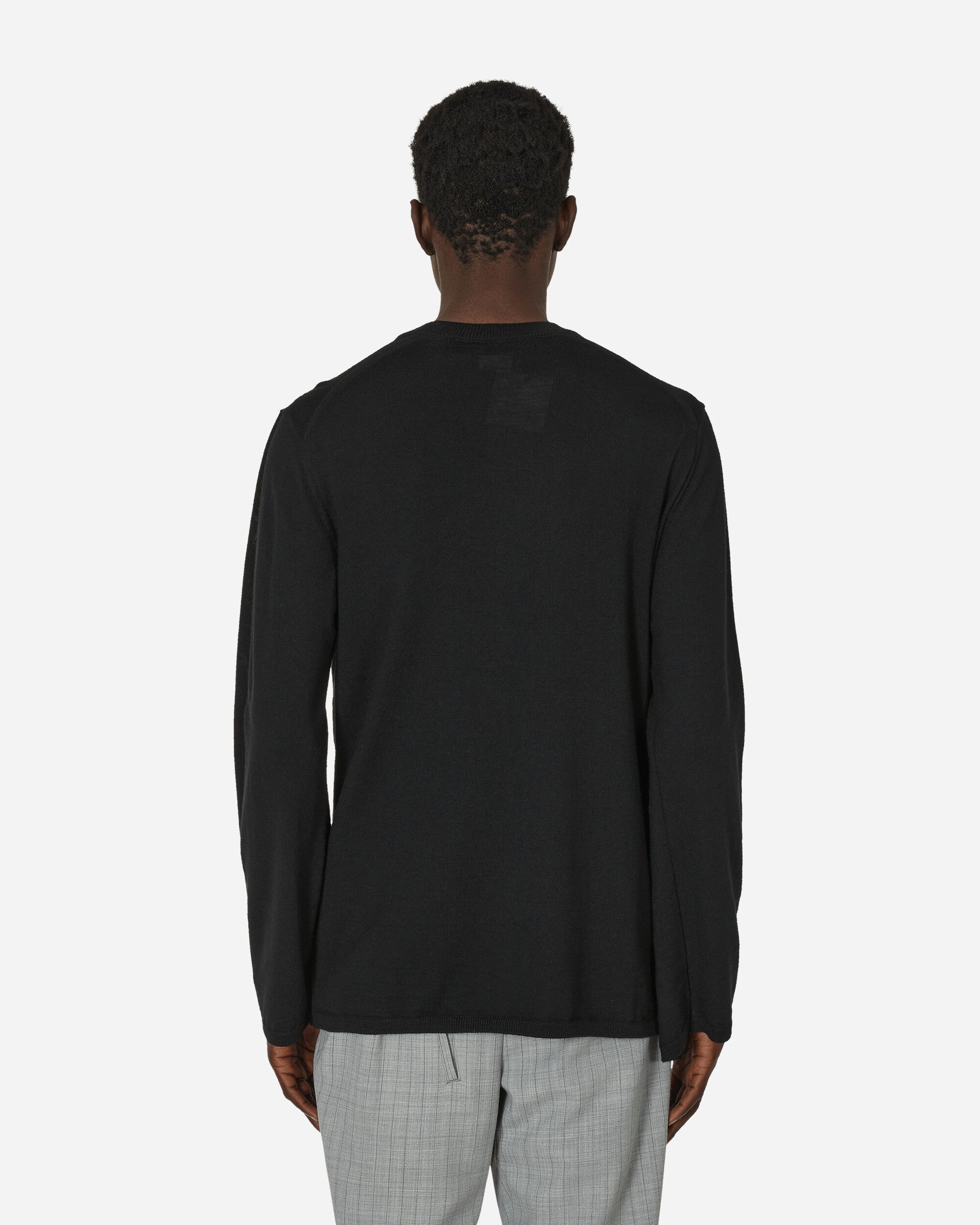 Double Neck Wool Sweater Black - 3