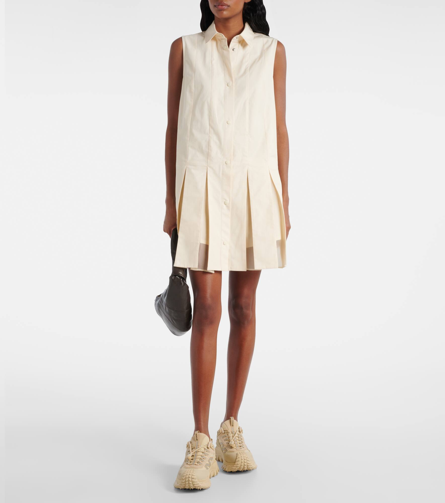 Cotton poplin and silk shirt dress - 2