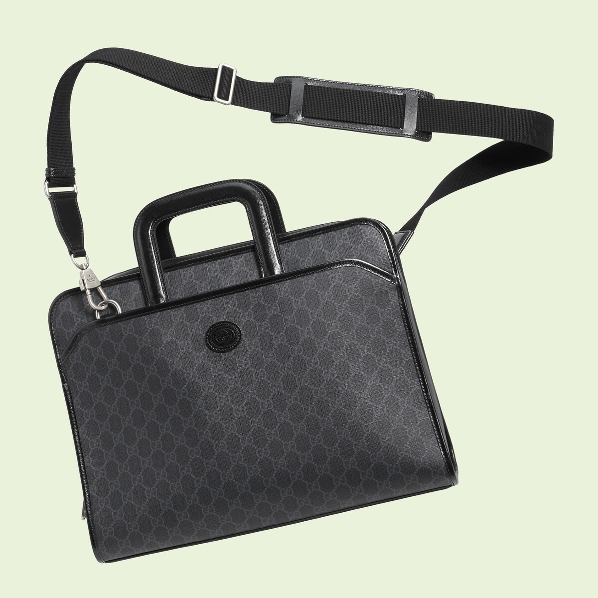 GUCCI Briefcase with Interlocking G REVERSIBLE