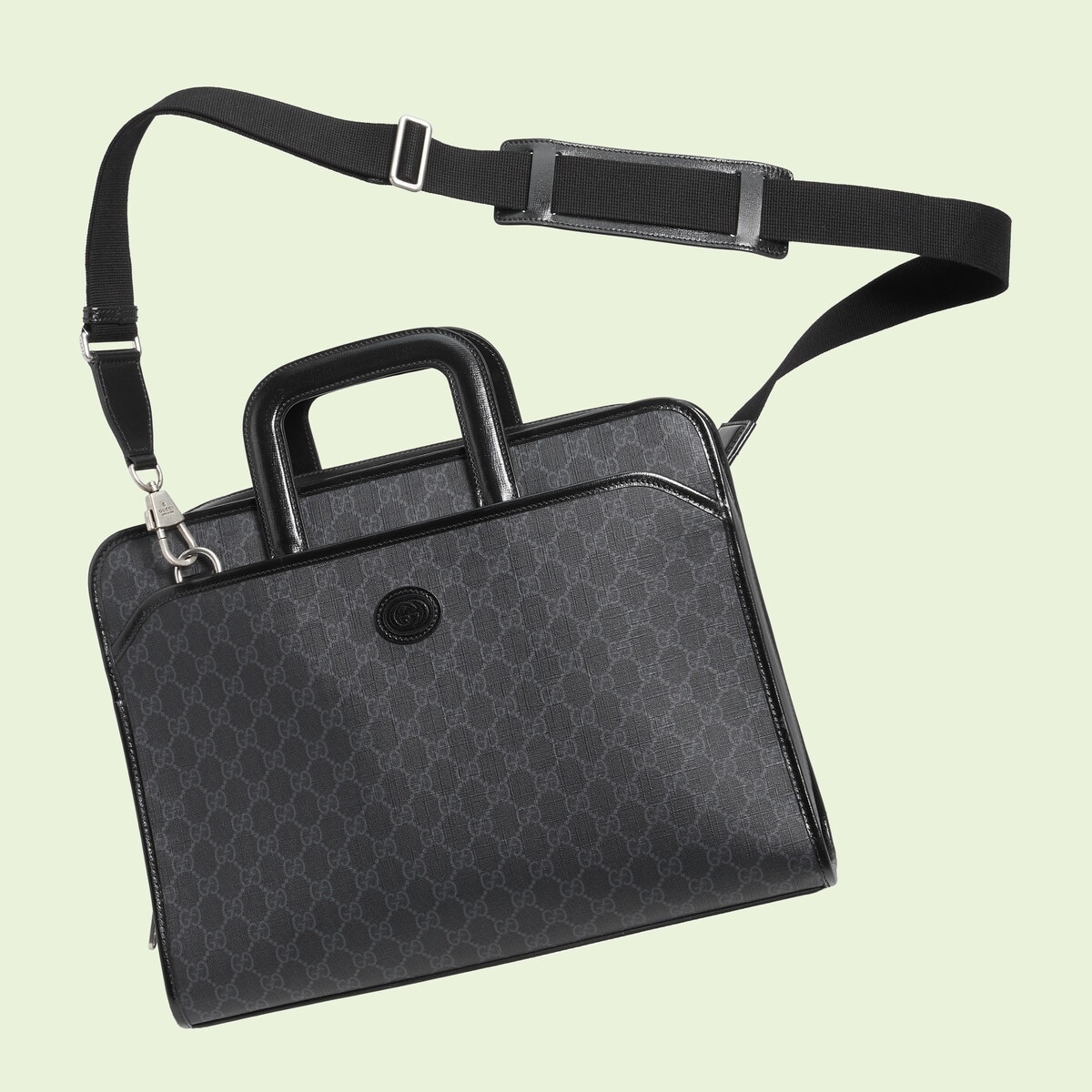 Briefcase with Interlocking G - 3