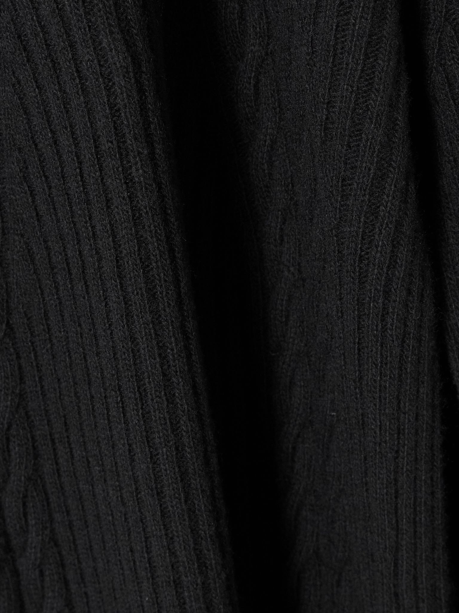 Zelanda cable-knit wool and cashmere-blend turtleneck midi dress Black - 4