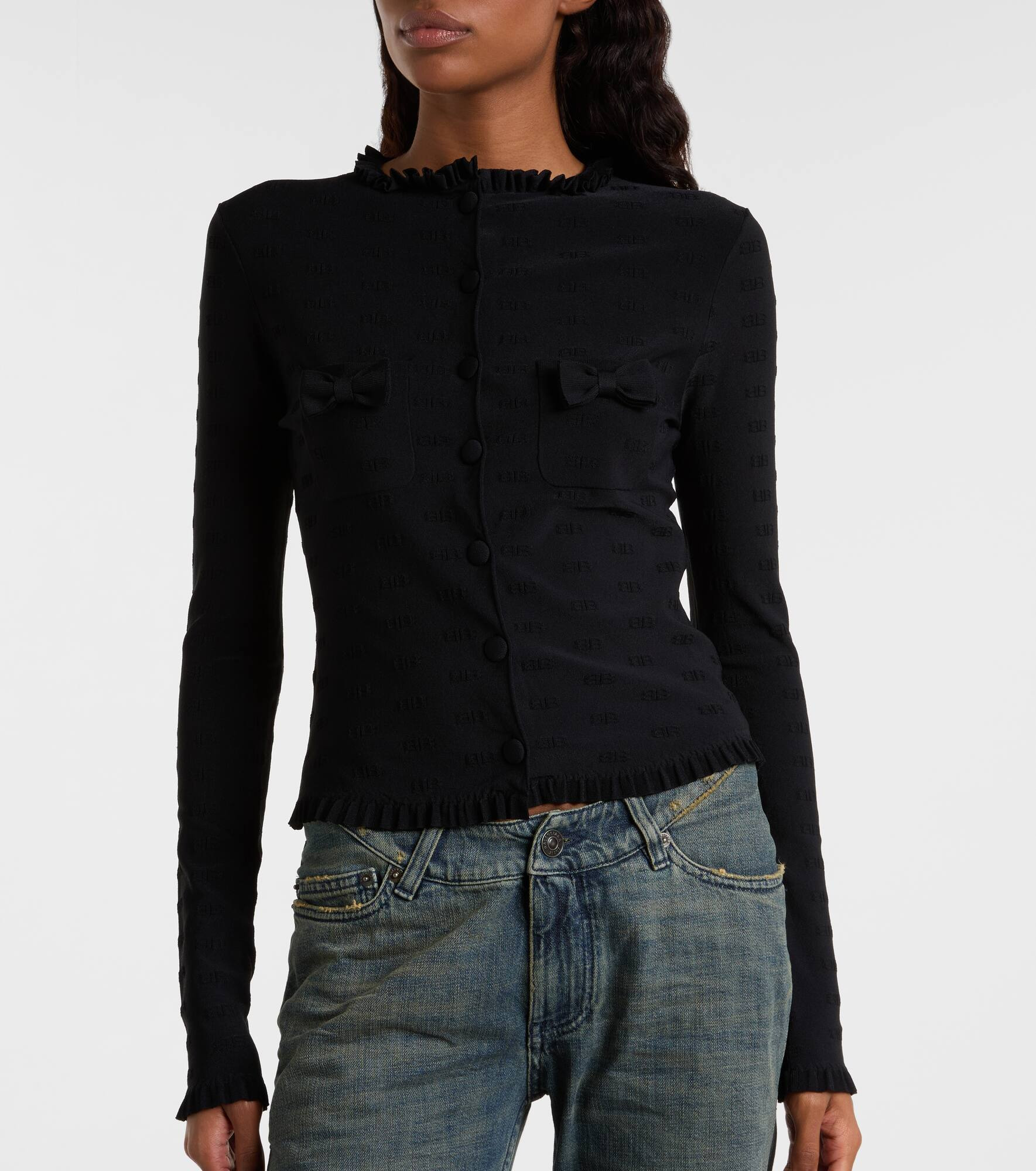 Ruffled cardigan - 5