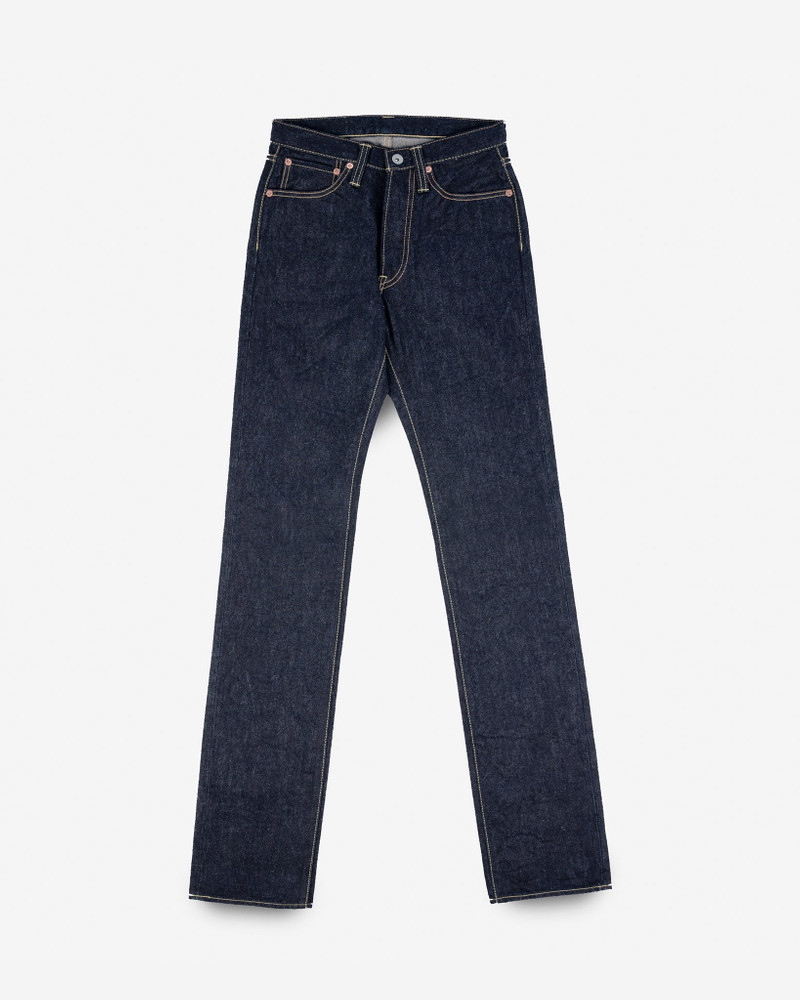 IHXSJF-634 14OZ IRON HEART X SJF SELVEDGE DENIM STRAIGHT CUT JEANS - INDIGO 1