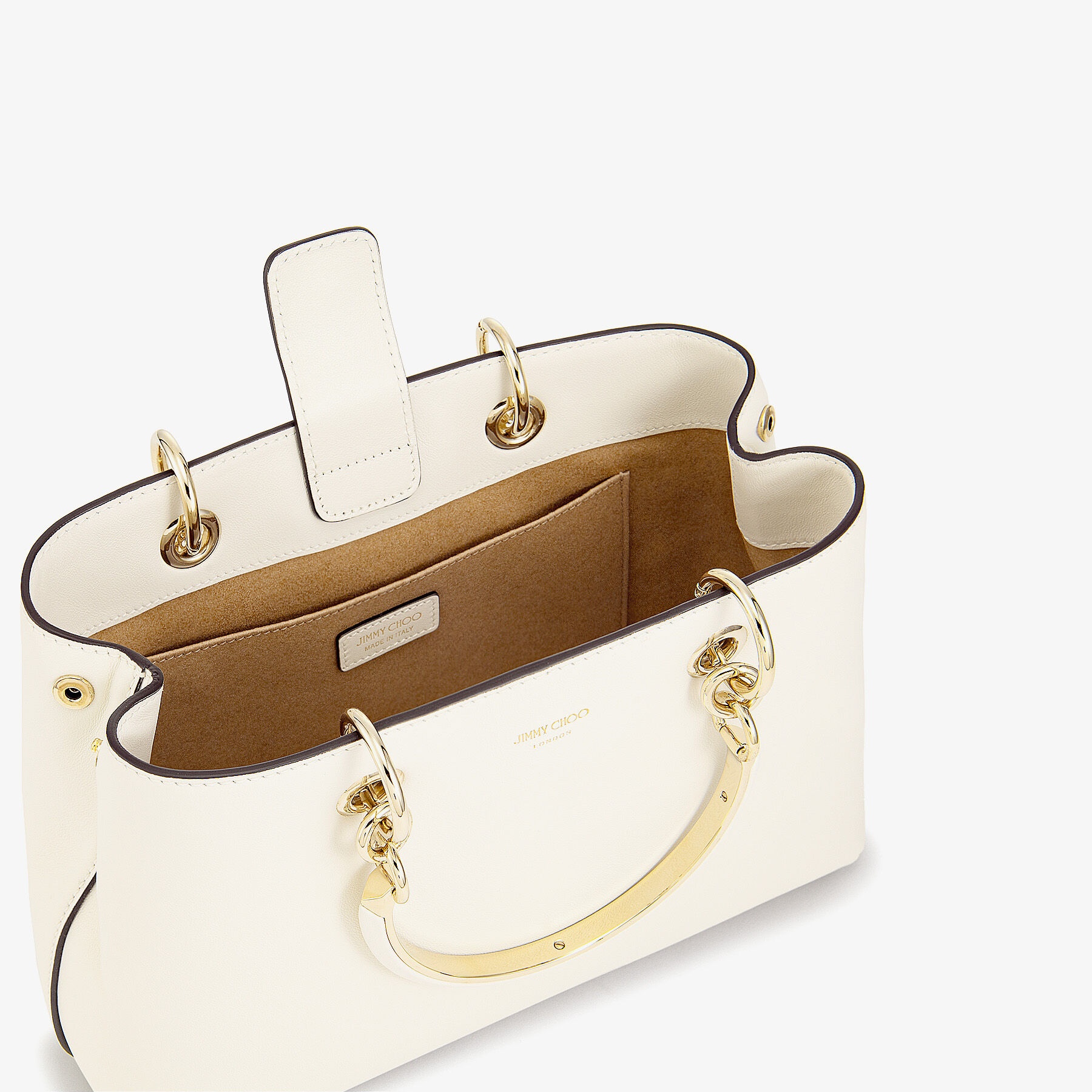Bon Bon Tote S
Latte Soft Shiny Calf Leather Tote Bag - 5