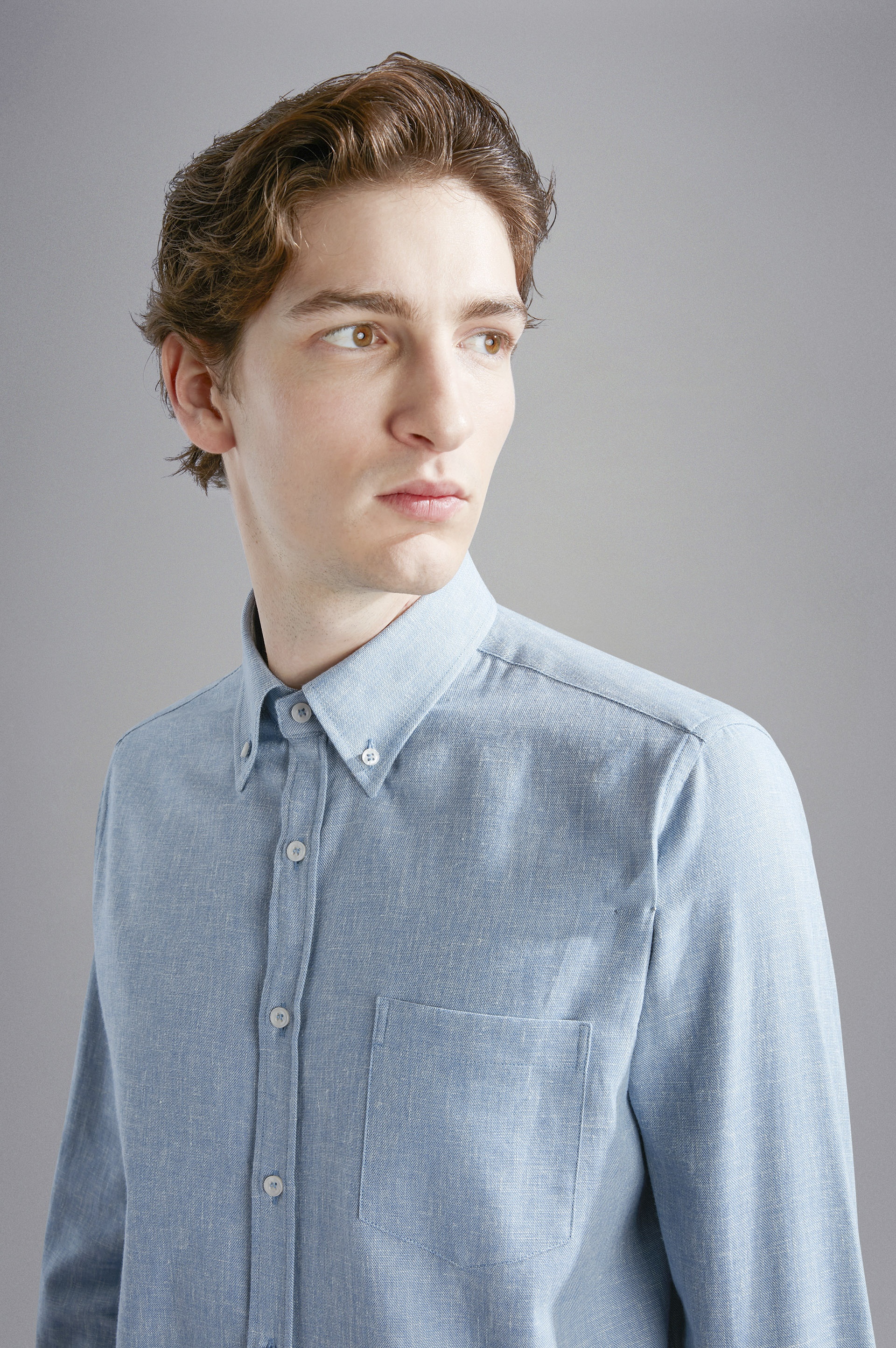 COTTON LINEN CASHMERE SHIRT - 4