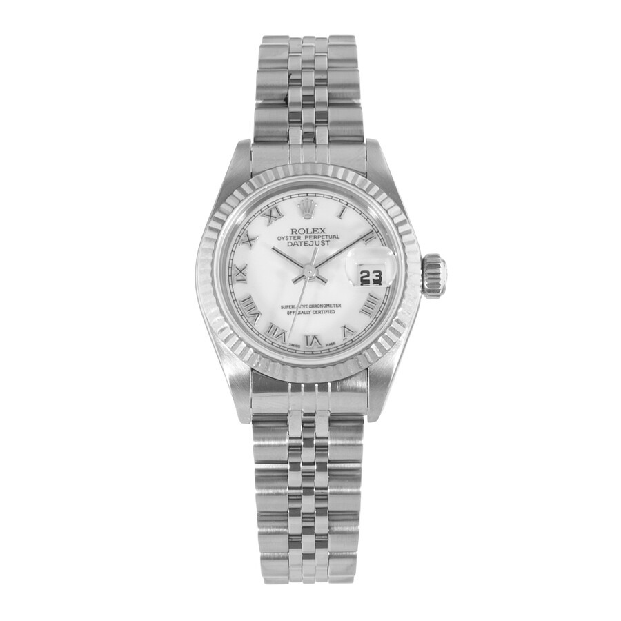 Pre-owned Rolex Datejust 26 Automatic Chronometer White Dial Ladies Watch 69174 WRJ - 2