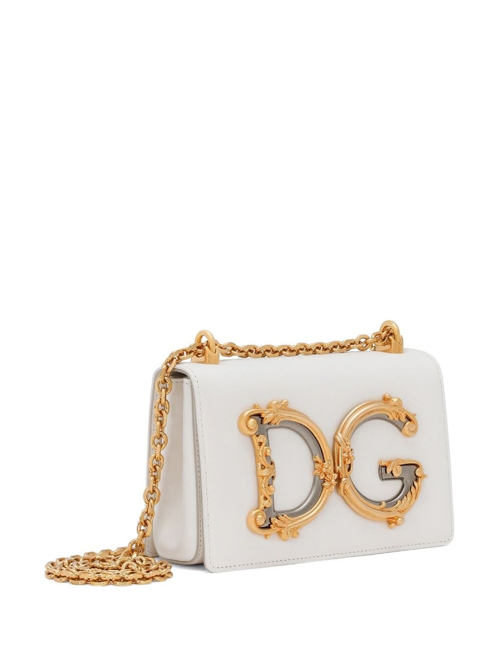 logo-plaque lambskin crossbody bag - 4