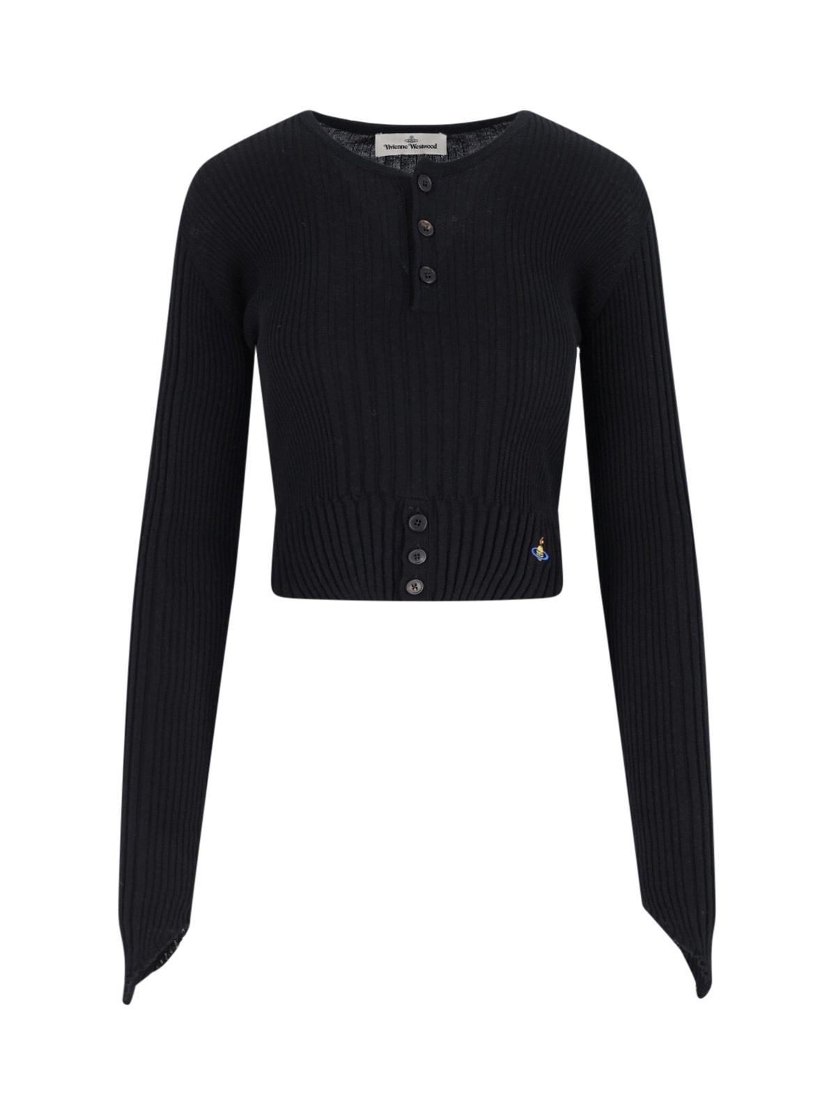 'ORB' CROP CARDIGAN - 1