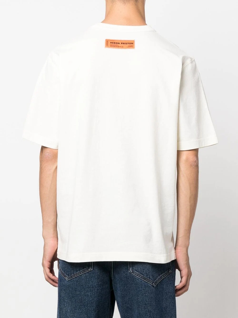 Heron-print cotton T-shirt - 4