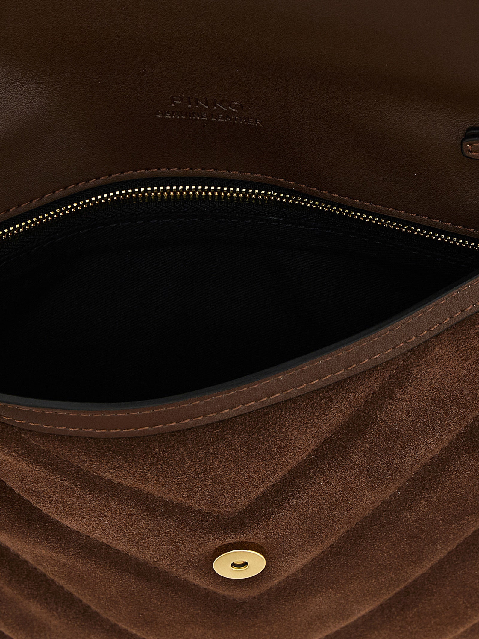 Suede Clutch Brown - 4