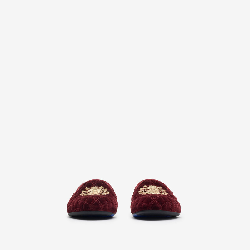Burberry Quilted Velvet Estate Slippers​​ outlook