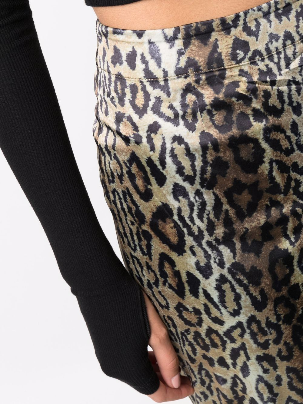 Tasha animal-print pencil skirt - 5