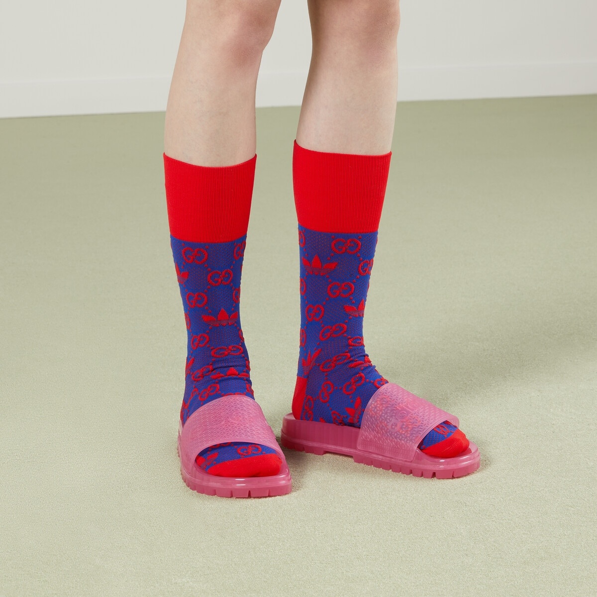 adidas x Gucci GG Trefoil nylon knit socks - 3