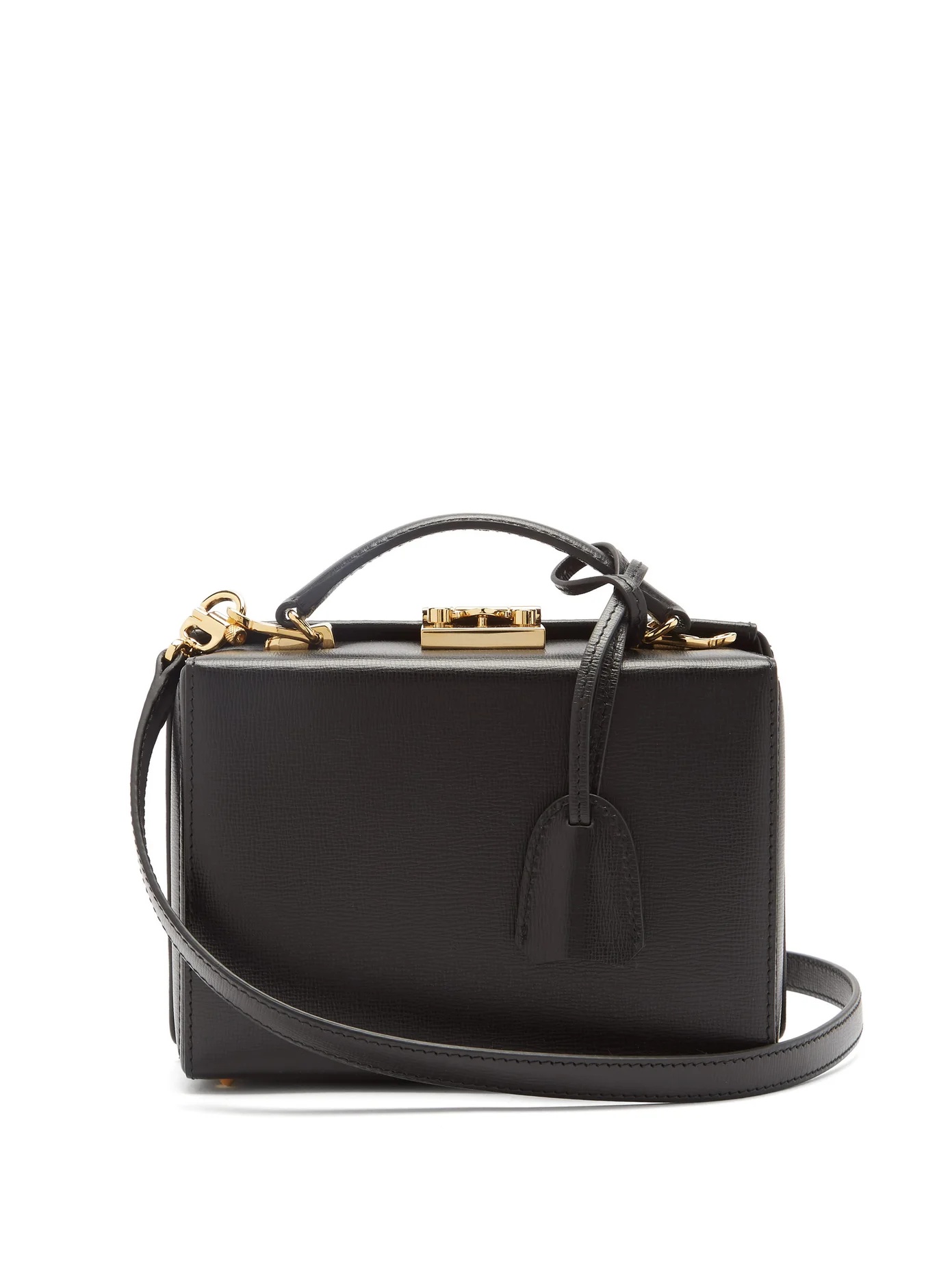 Grace grained-leather cross-body bag - 1