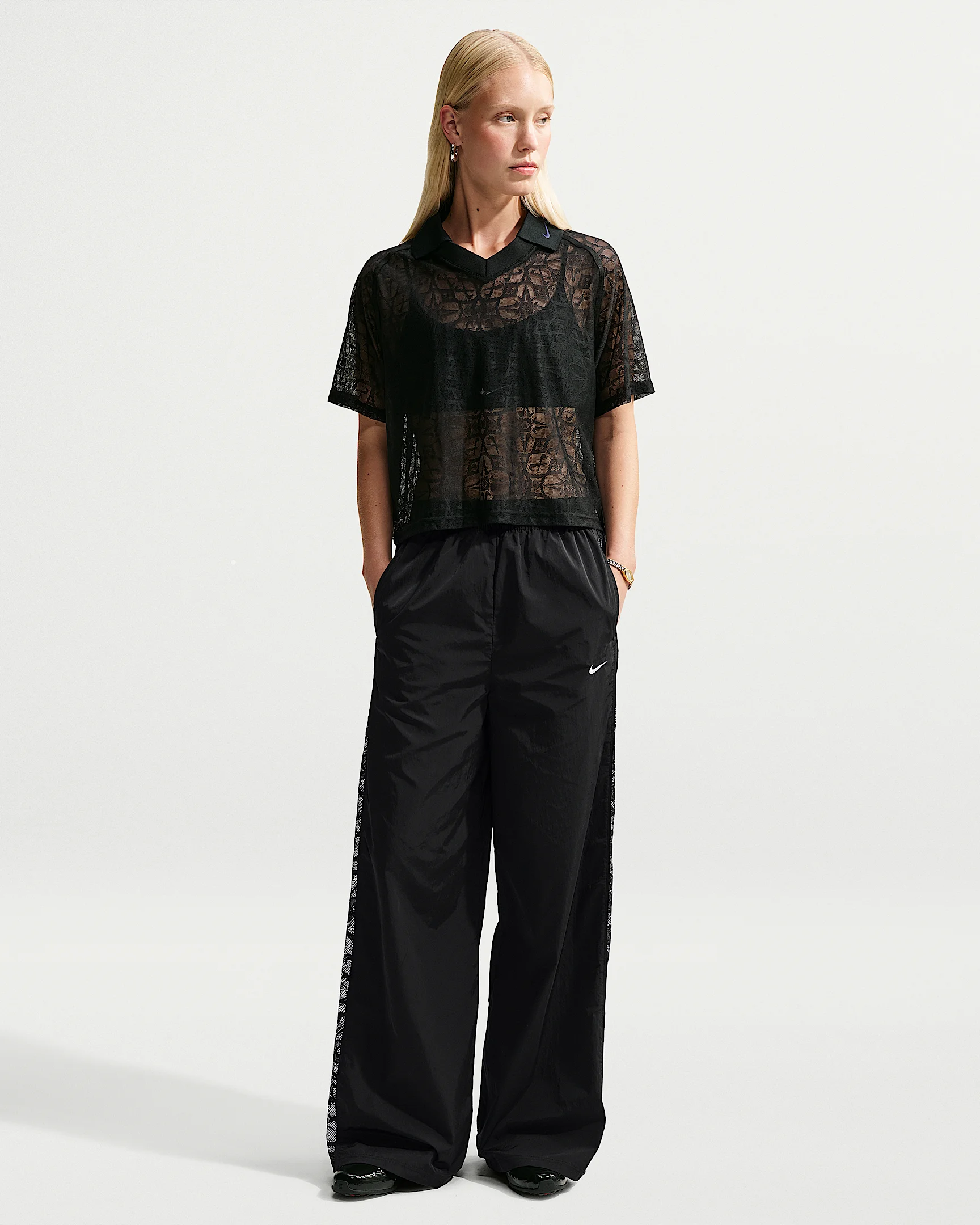 Nike Sportswear Women's Loose Mid-Rise Lace Track Pants - 1
