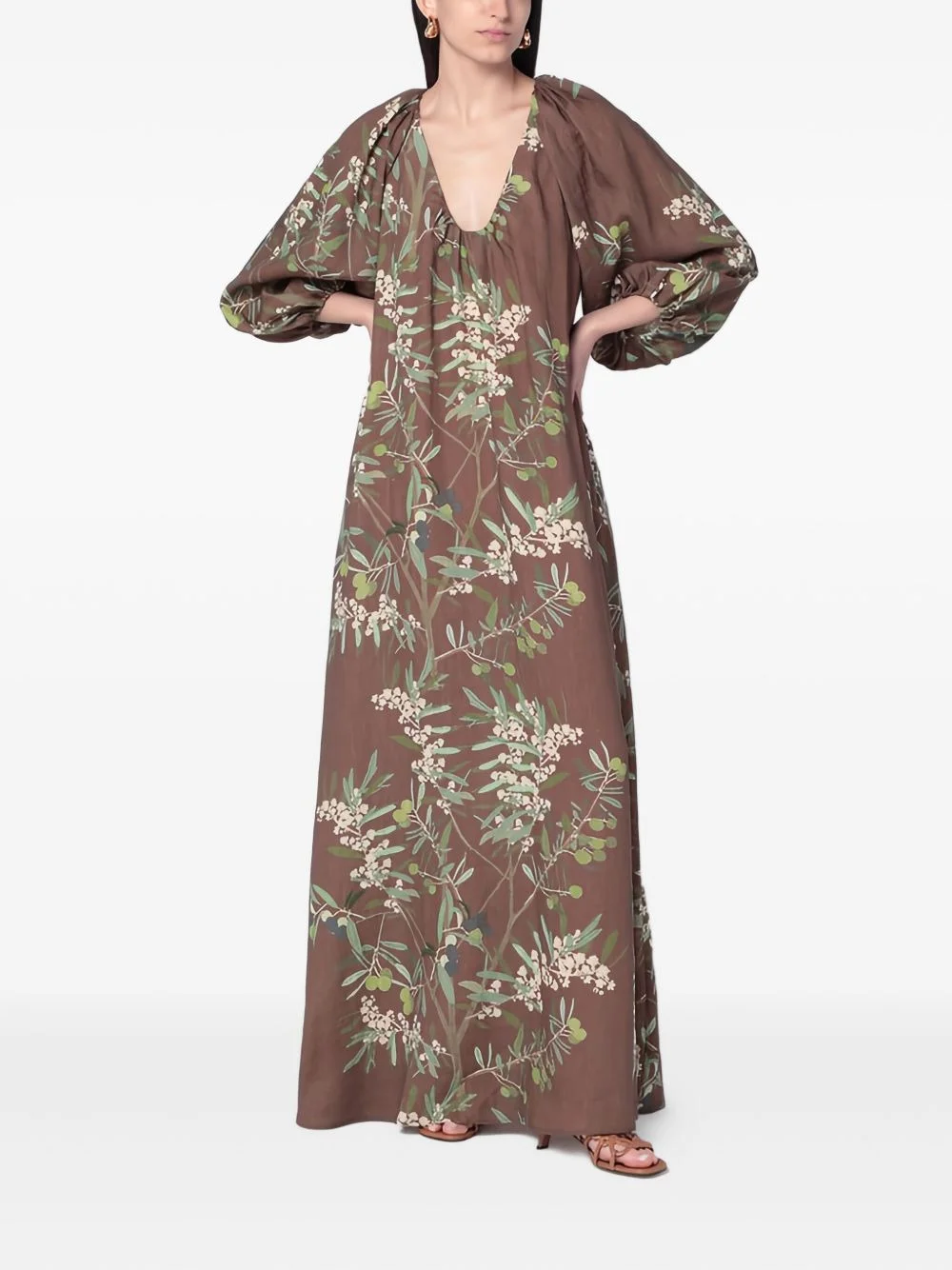 Georgio floral-print maxi dress - 1