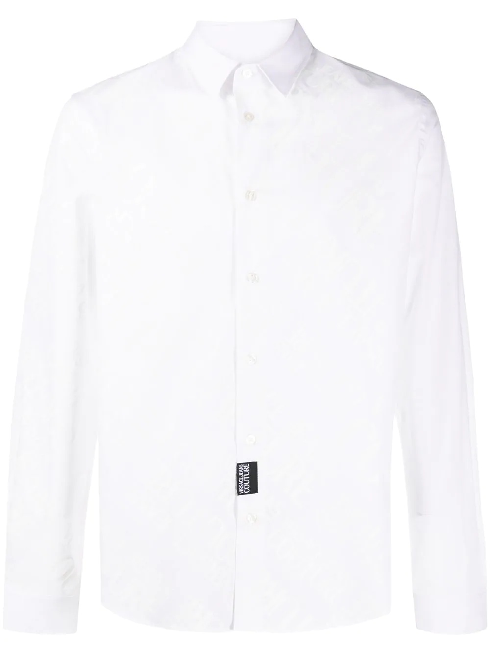 logo printed buttoned shirt - 1