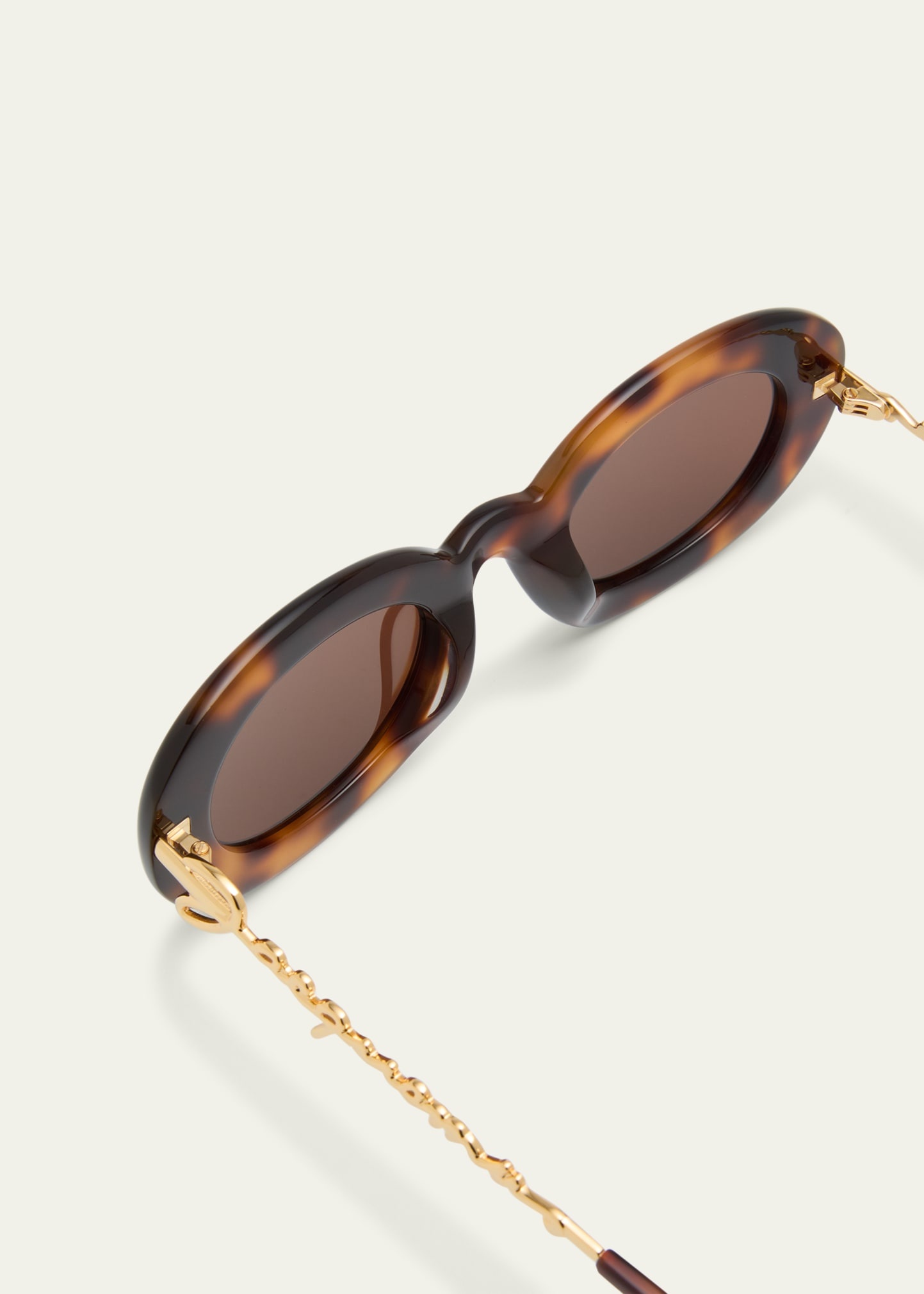 Les Lunettes Pralu Oval Acetate Sunglasses - 5