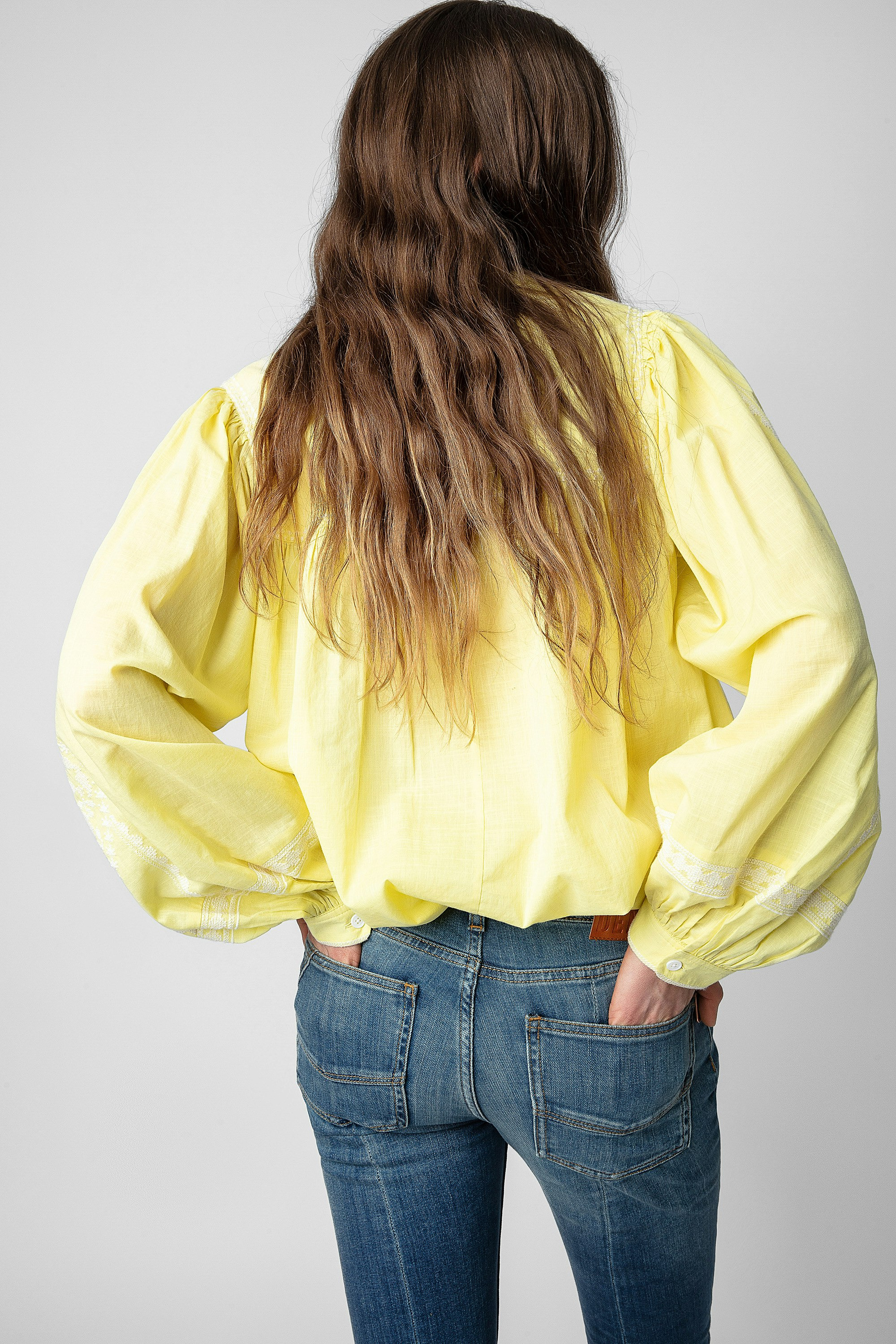 Tigy Oversized Cotton Blouse - 5