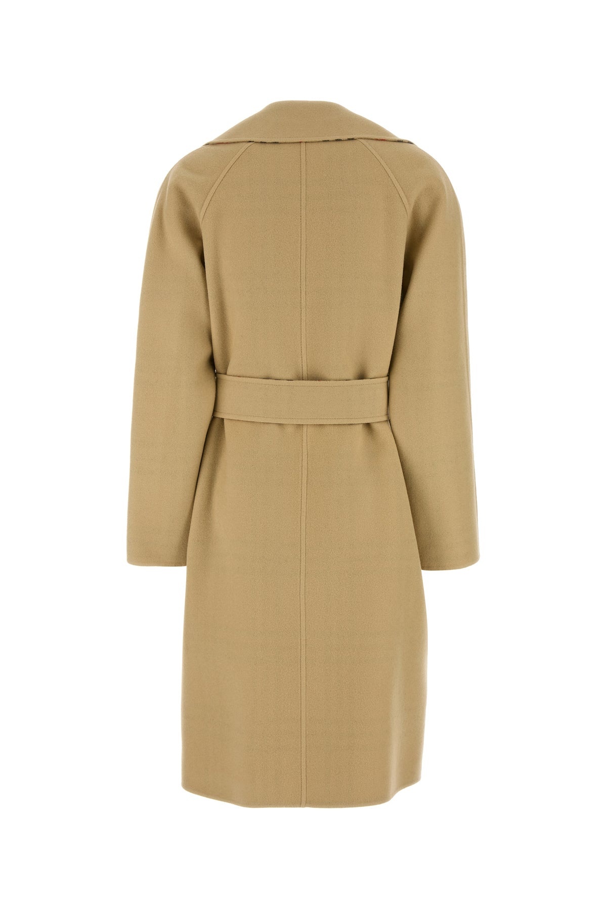 Beige wool reversible coat - 2