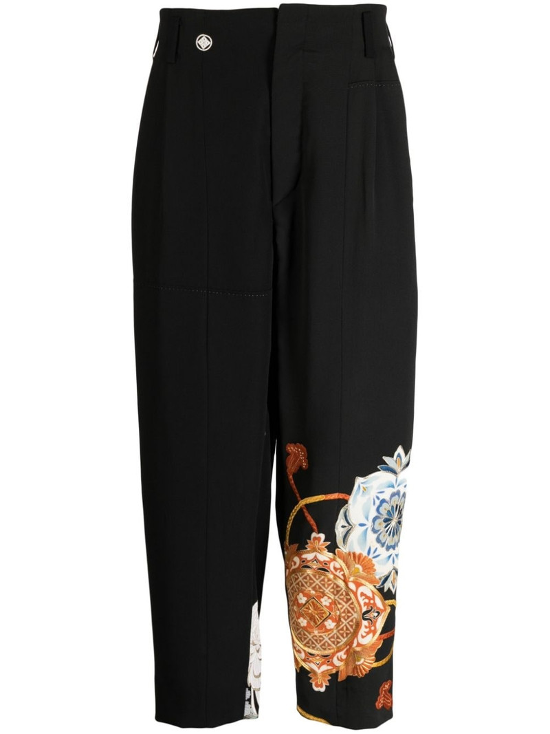 tapered cropped trousers 1
