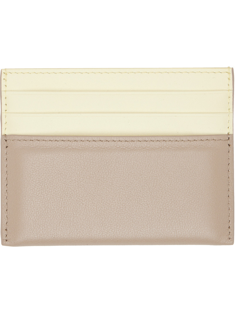 Givenchy Beige & Taupe Padded Card Holder outlook