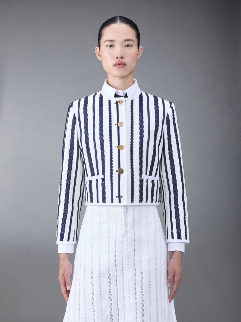 broderie anglaise-detail 건식 재킷 - 1
