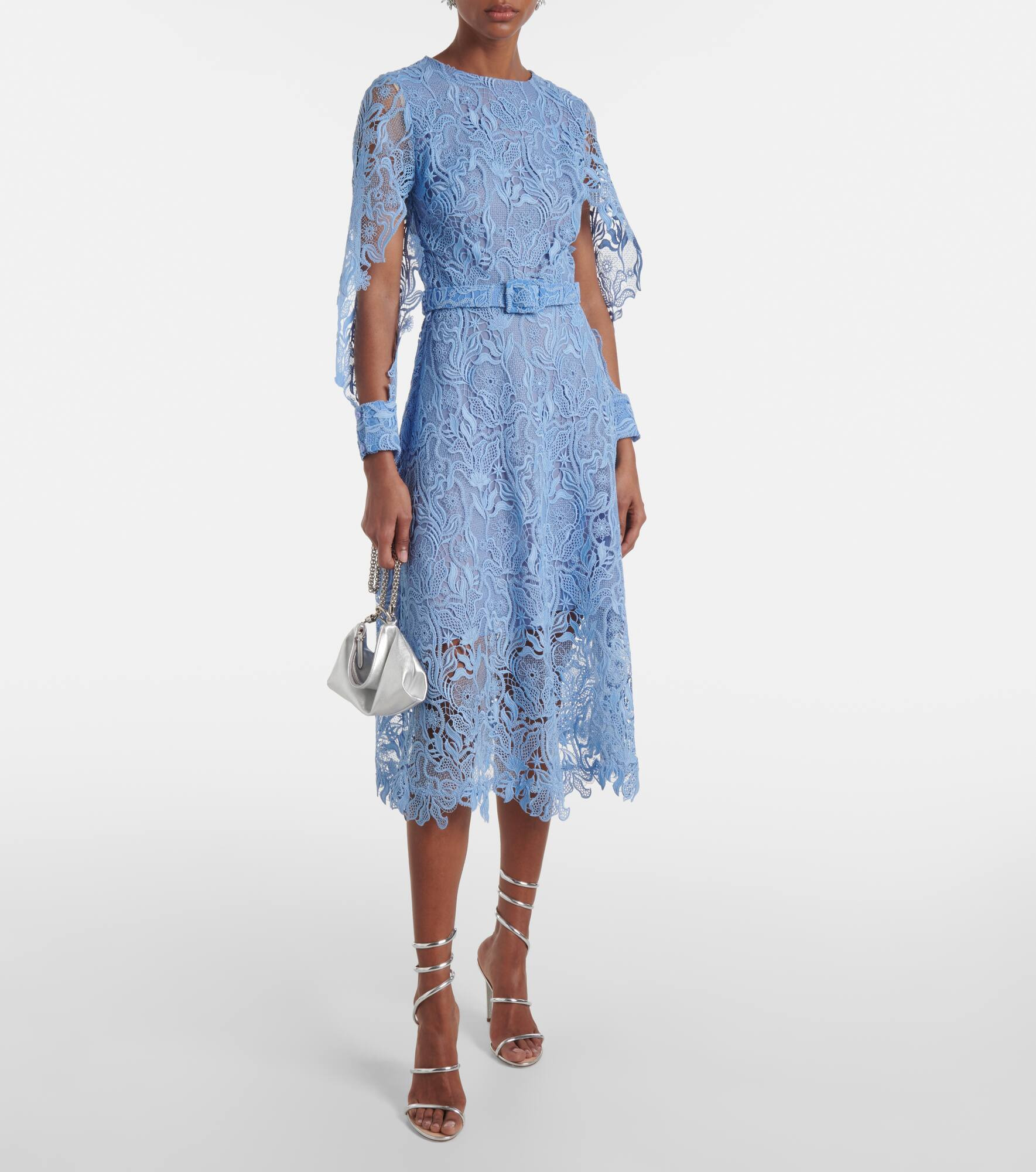 Floral lace cocktail dress - 2