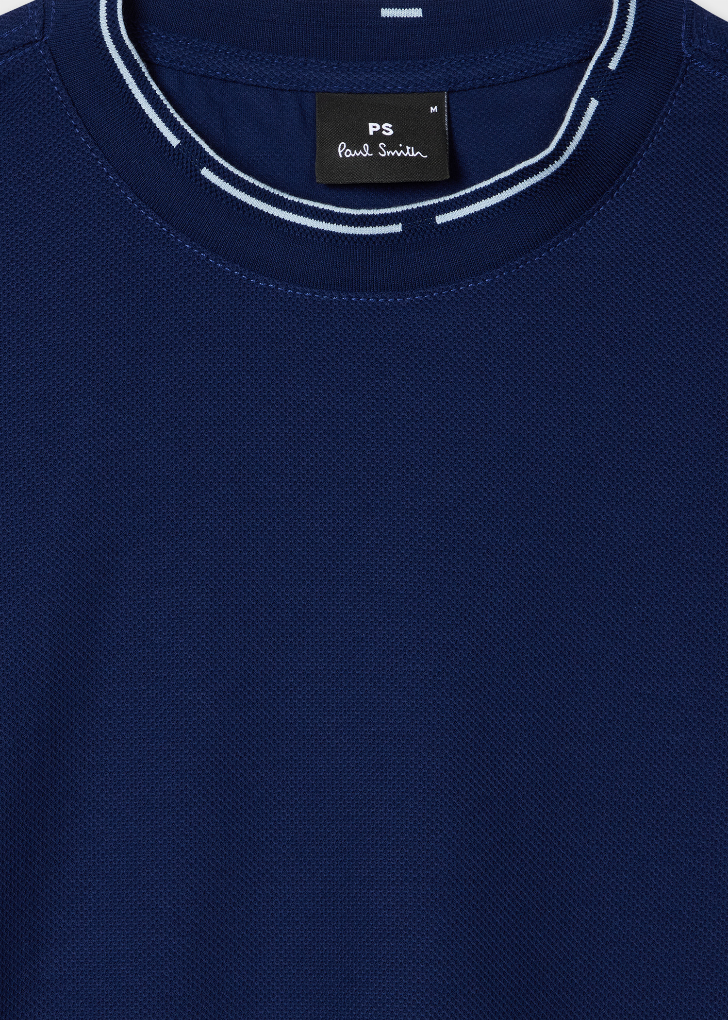 Navy Cotton Pique T-Shirt - 2
