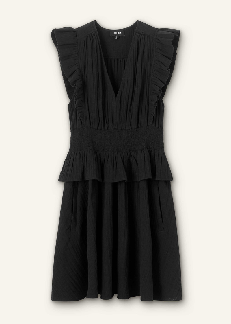 Cheesecloth Fit And Flare Short Dress 5