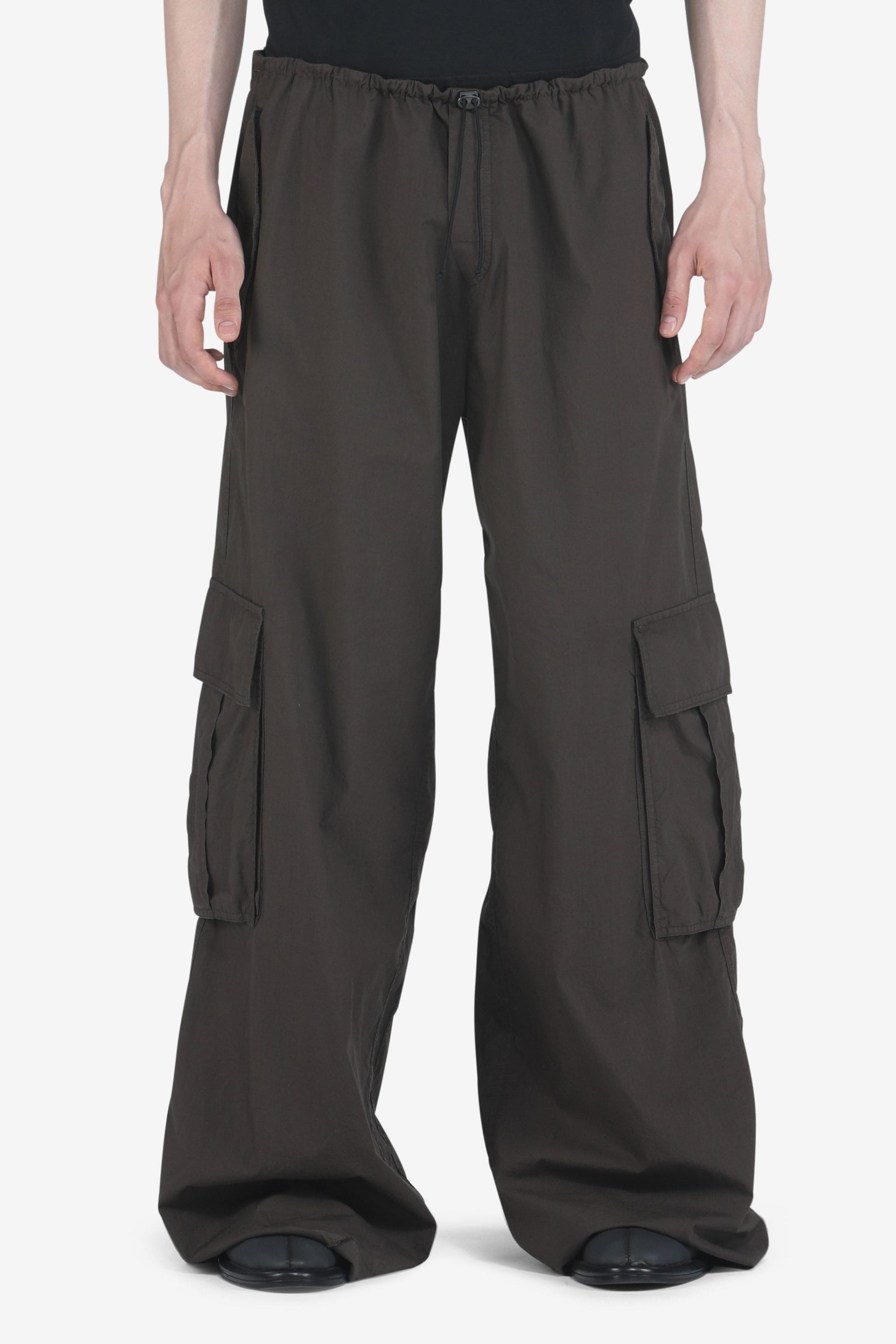 WIDE-LEG COTTON TROUSERS - 1