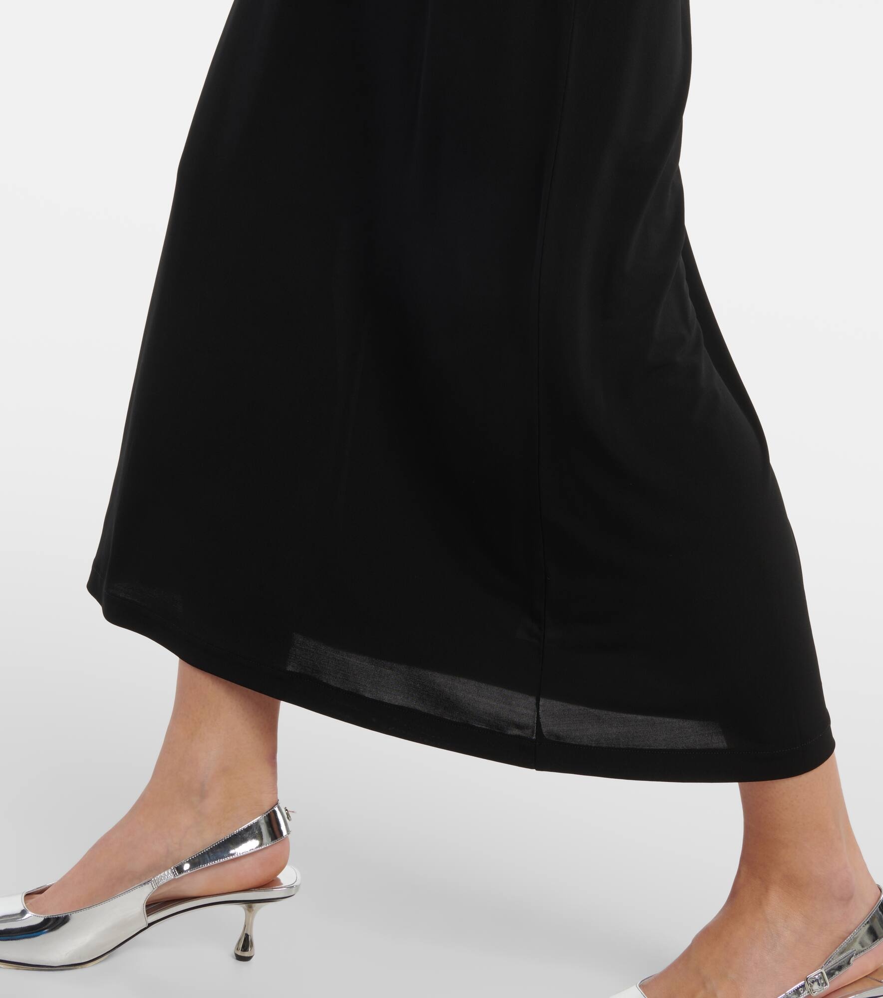 Jersey midi skirt - 5