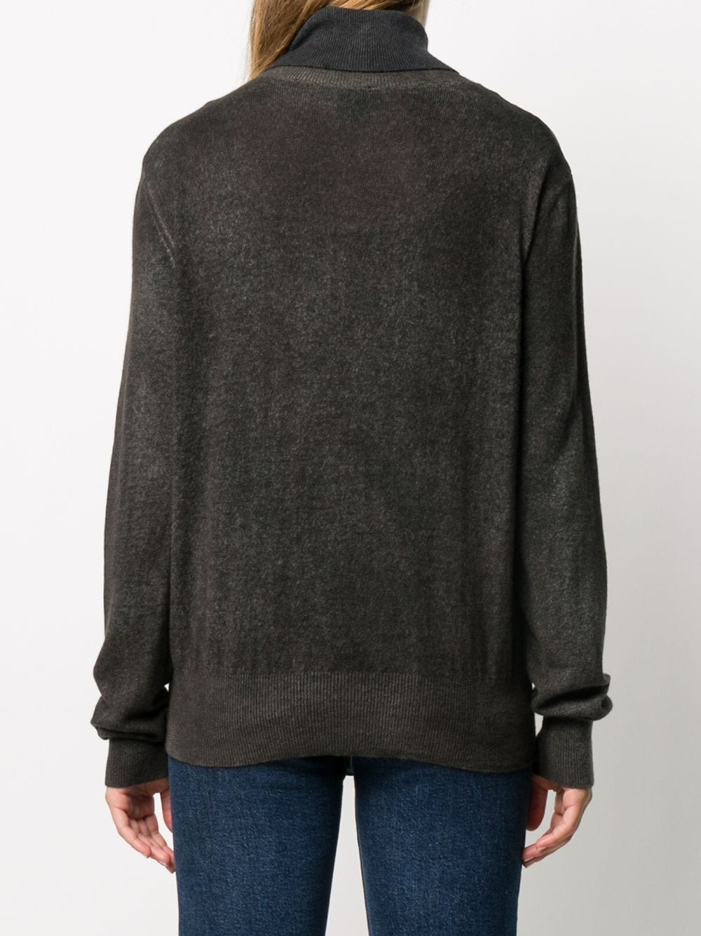 cashmere roll neck jumper - 4