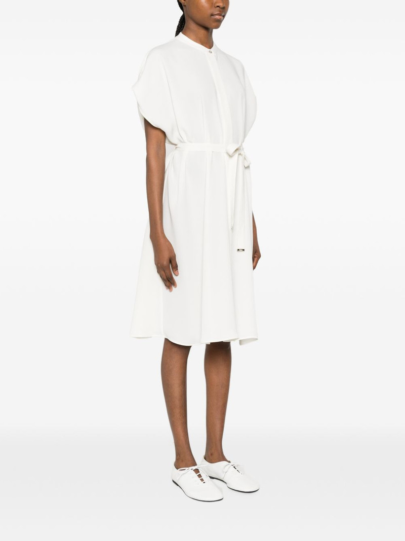 band-collar short-sleeve midi dress 3