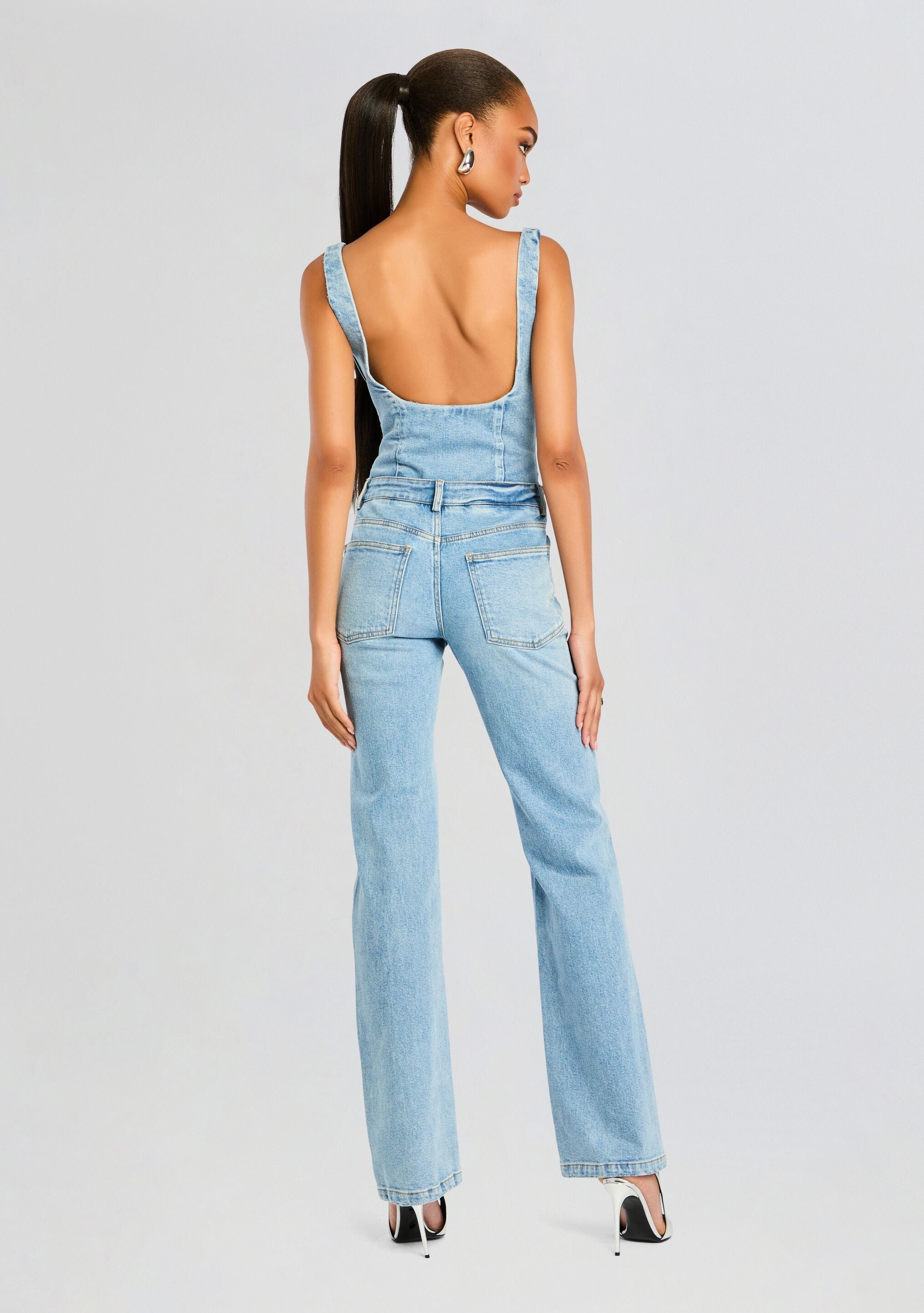 DAWSON DENIM JUMPSUIT - 4