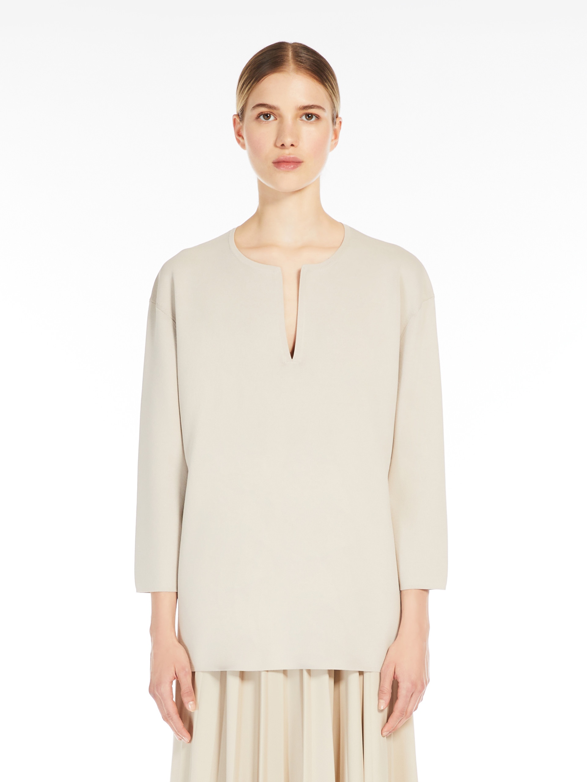 SOTTILE Soft viscose crêpe jumper - 3