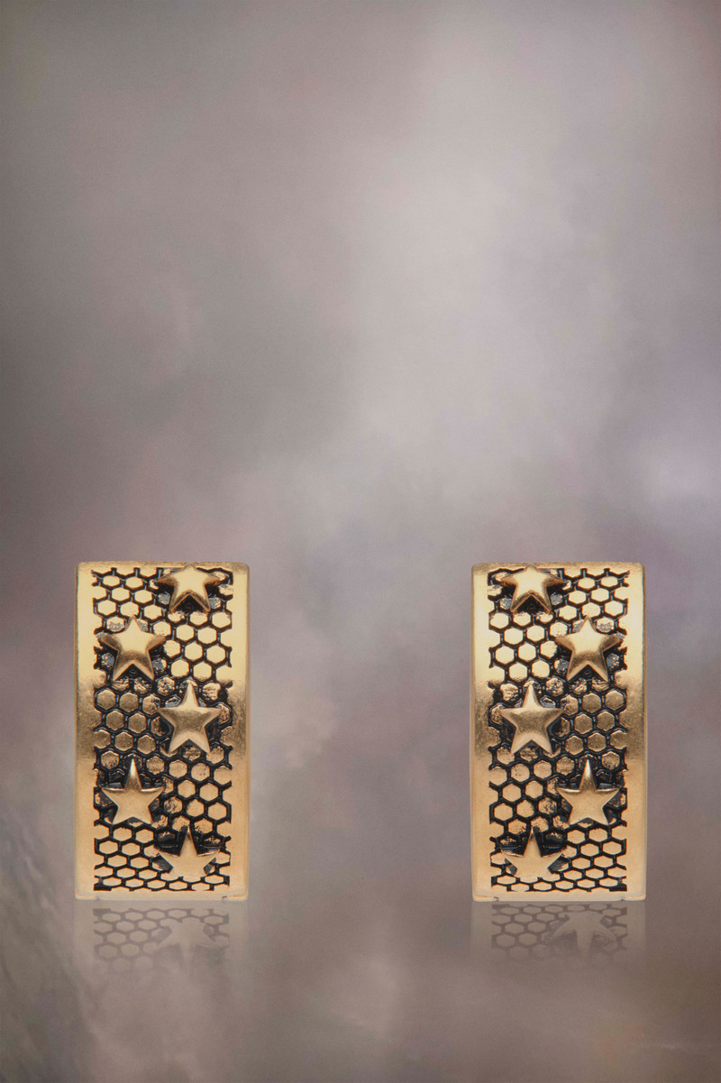 Star hoop earrings 1