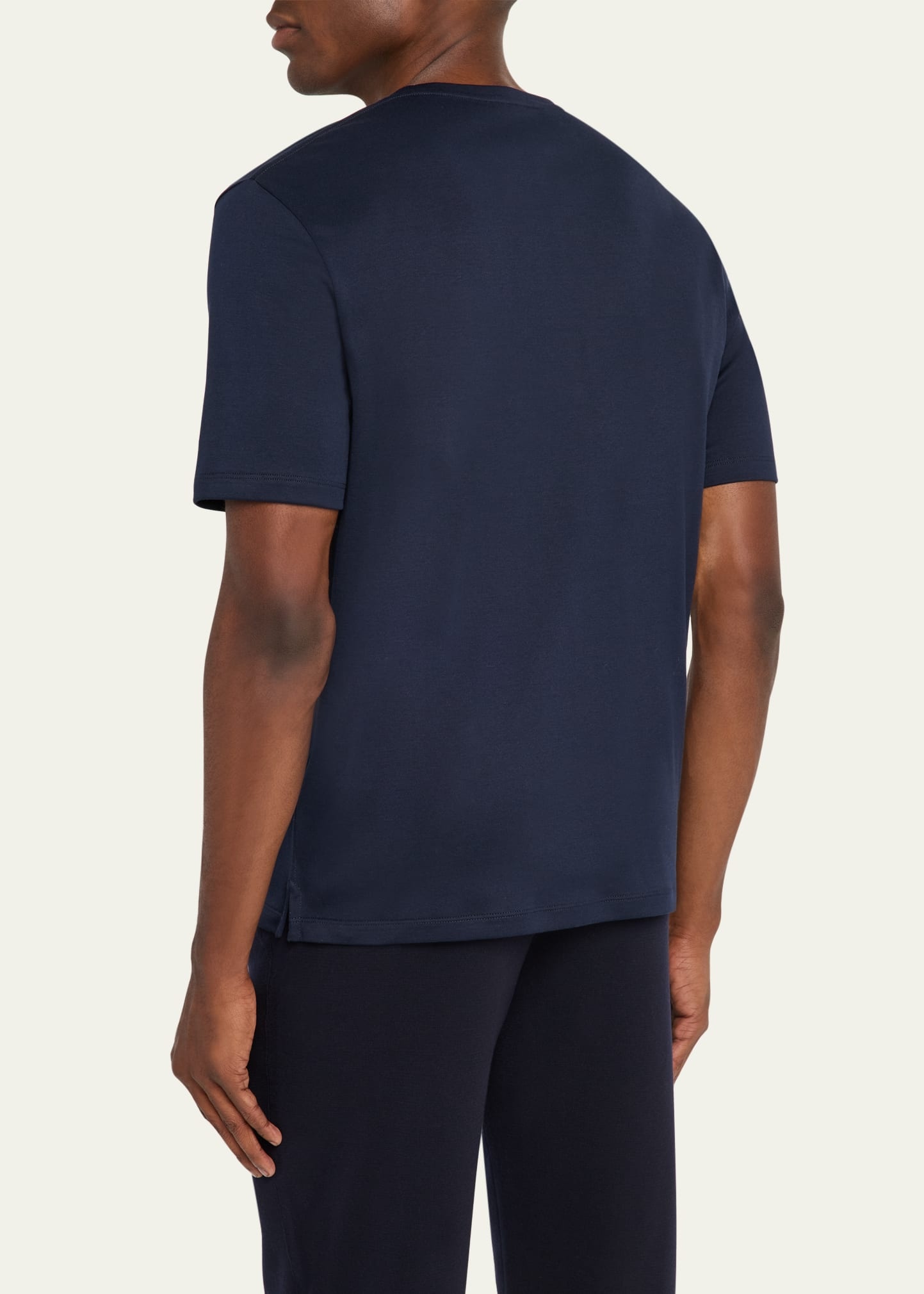 Men's Tremezzo Sea Island Cotton Crewneck T-Shirt - 3