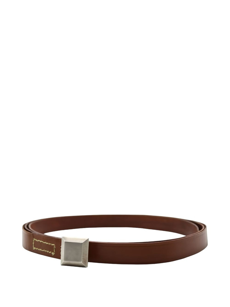 FRENCKENBERGER square-buckle leather belt outlook