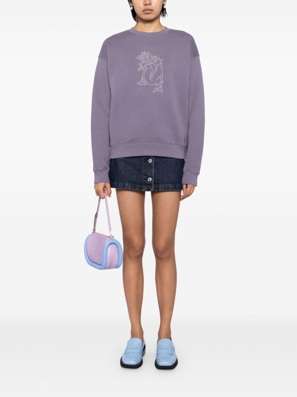 embroidered design sweatshirt - 2