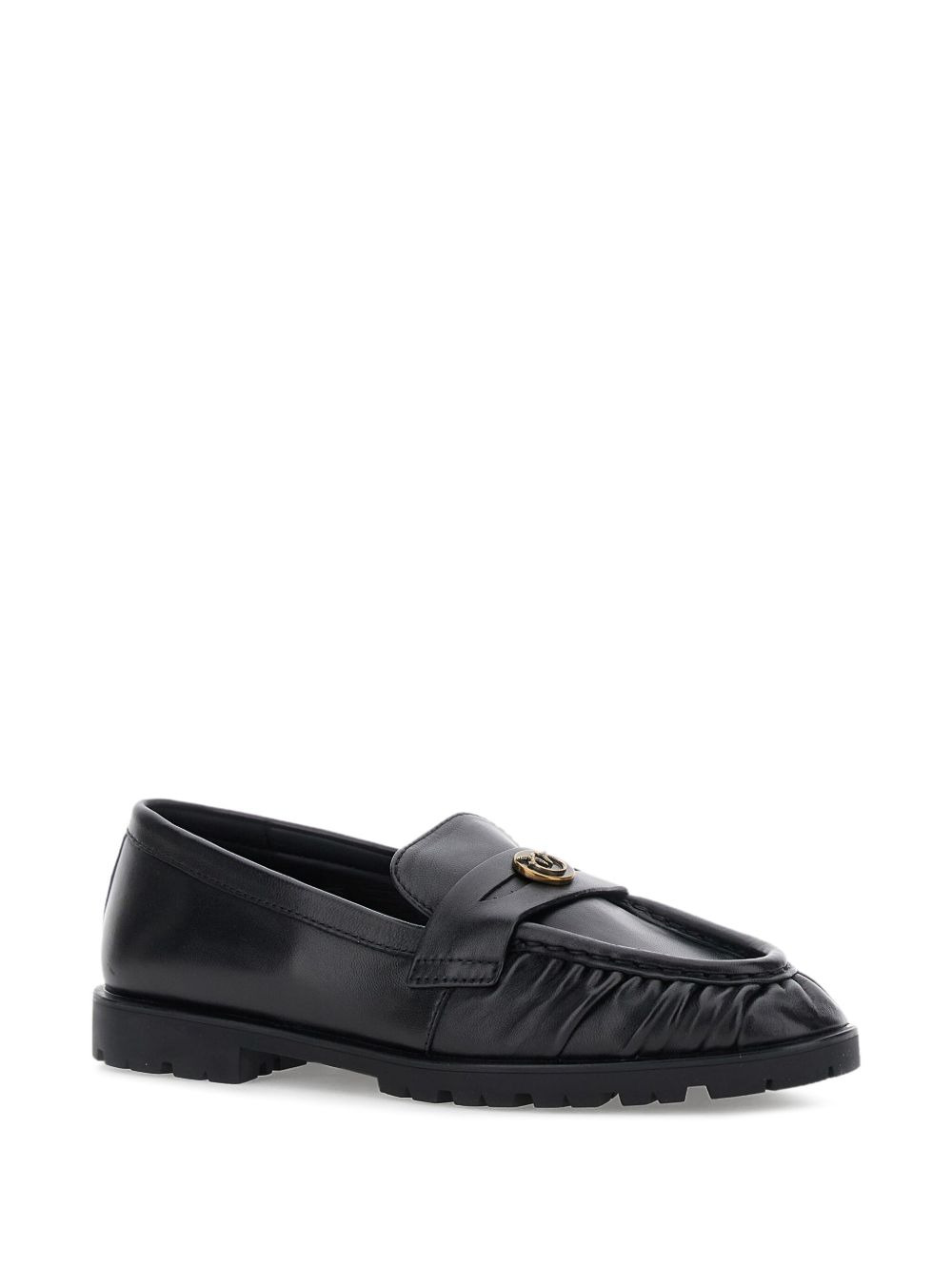 Nora pleated logo loafers - 2