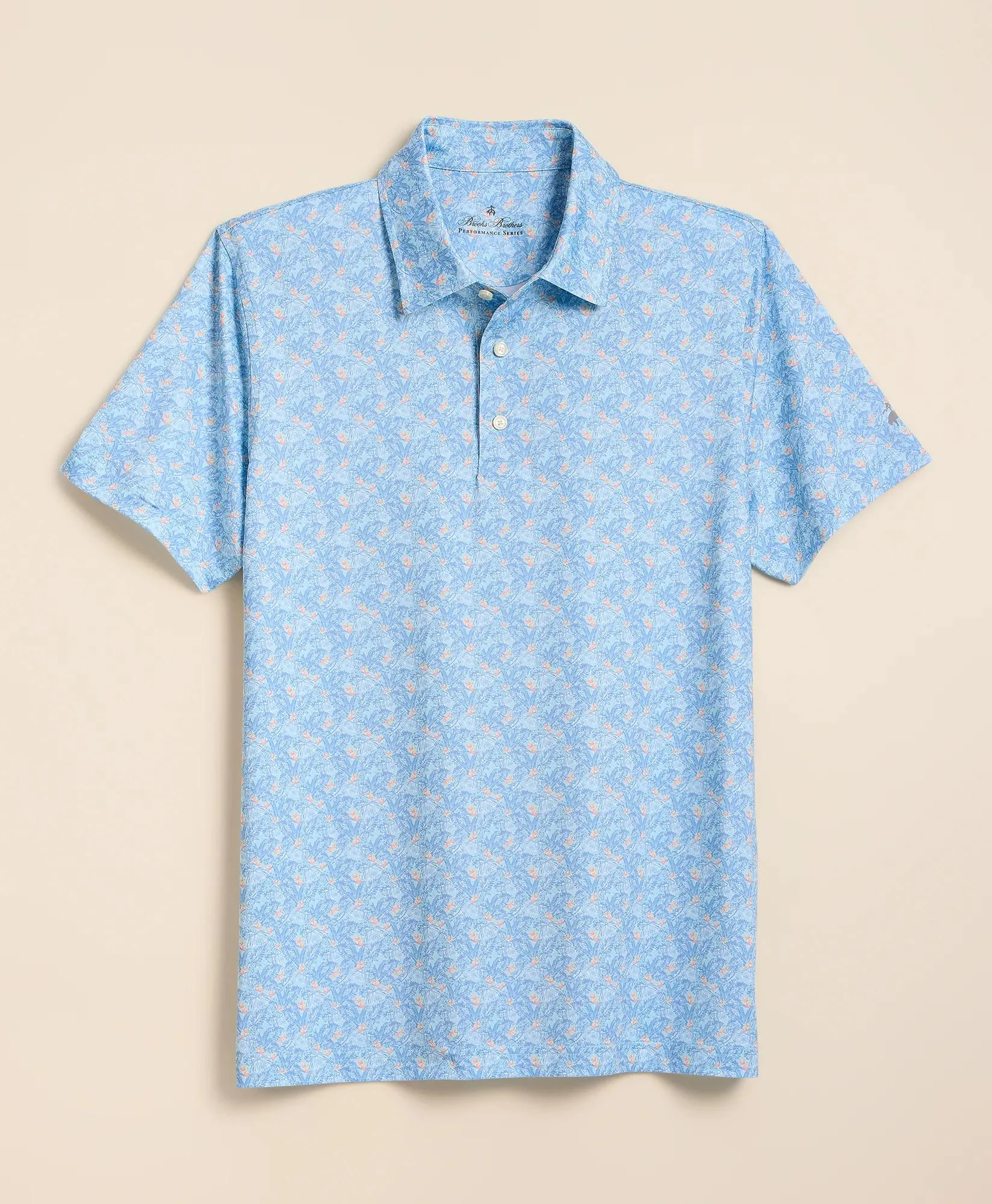 Performance Series Vintage Tropical Motif Polo Shirt - 1