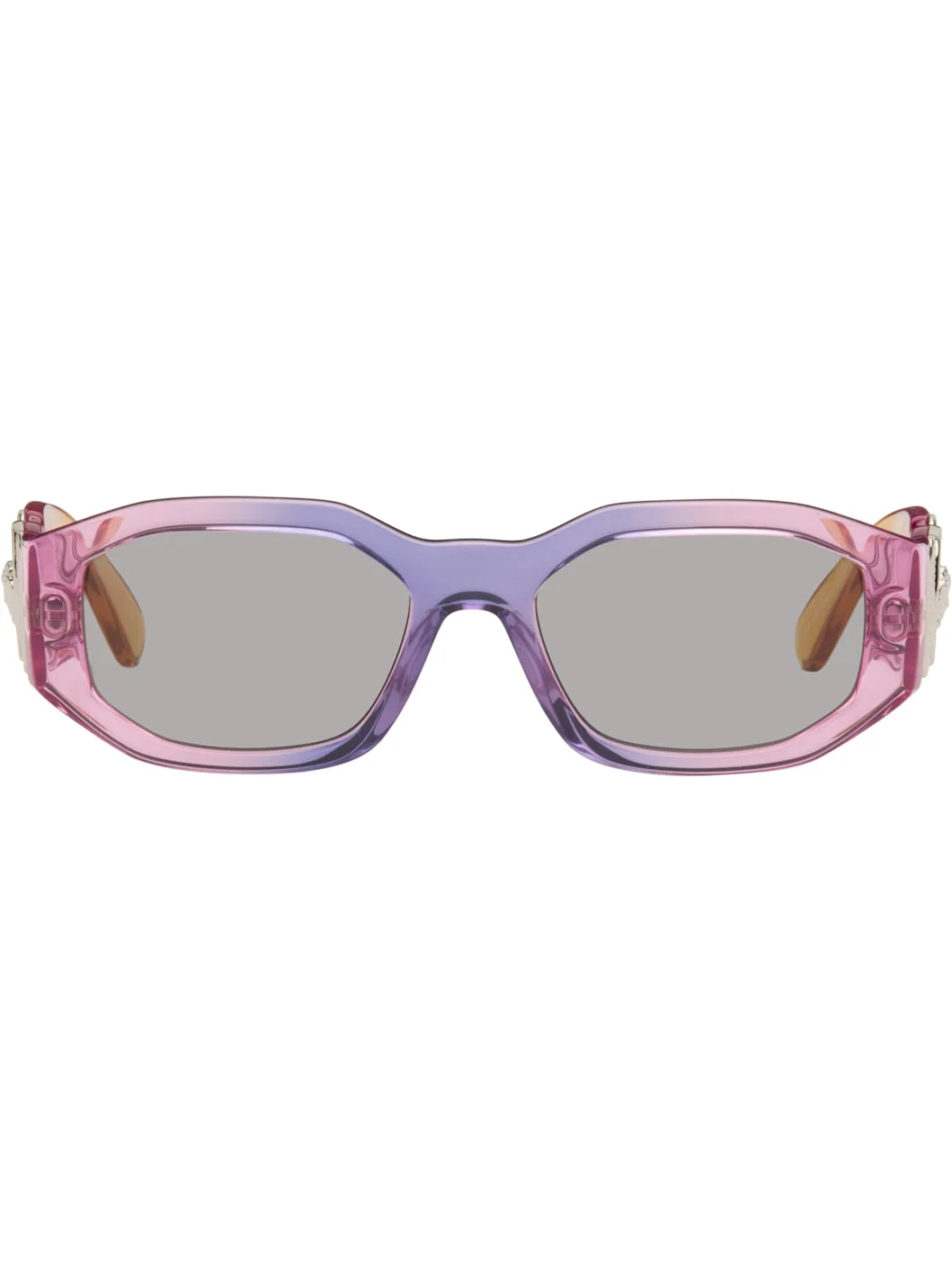 Purple & Orange Medusa Biggie Sunglasses - 1