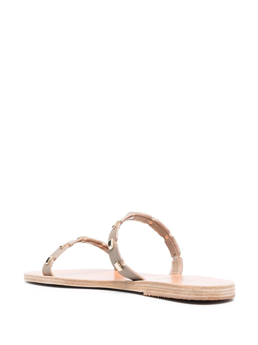 Kara flat leather sandals - 3
