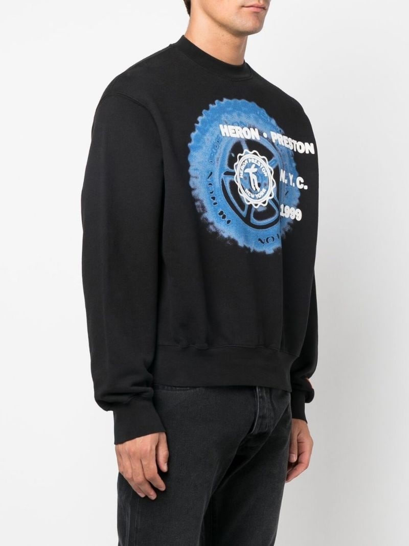 Heron Preston off road print sweatshirt | REVERSIBLE