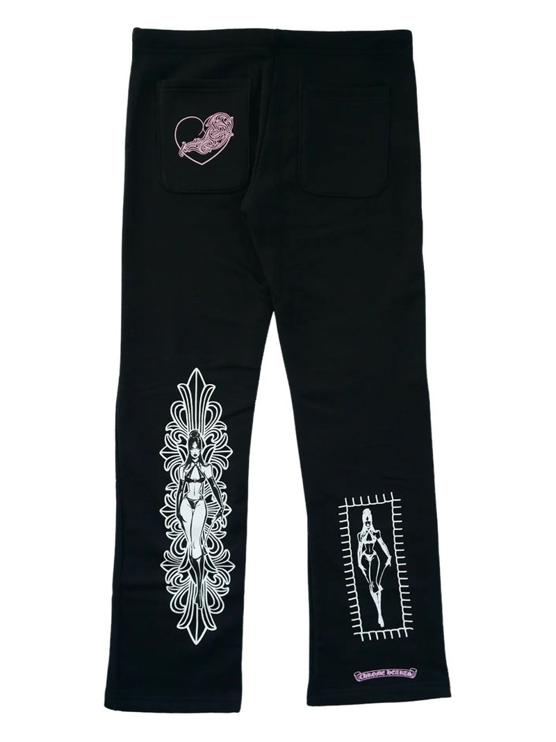 Chrome Hearts Deadly Doll graphic track pants outlook
