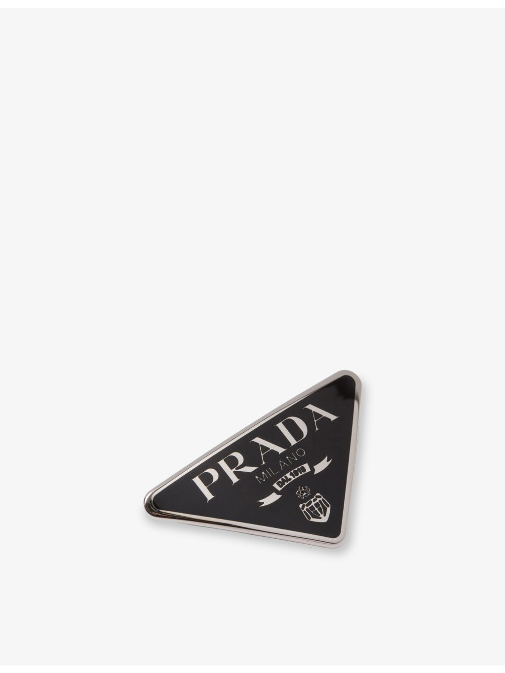 Triangle-Plaque Metal Brass Hair Clip - 2