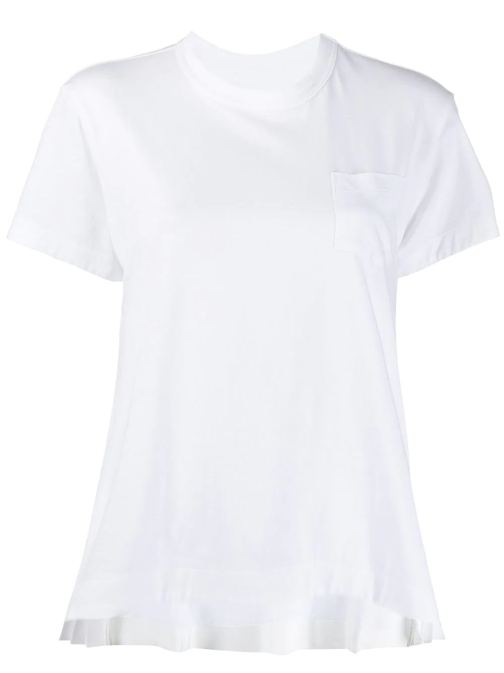 lacel panel T-shirt - 1