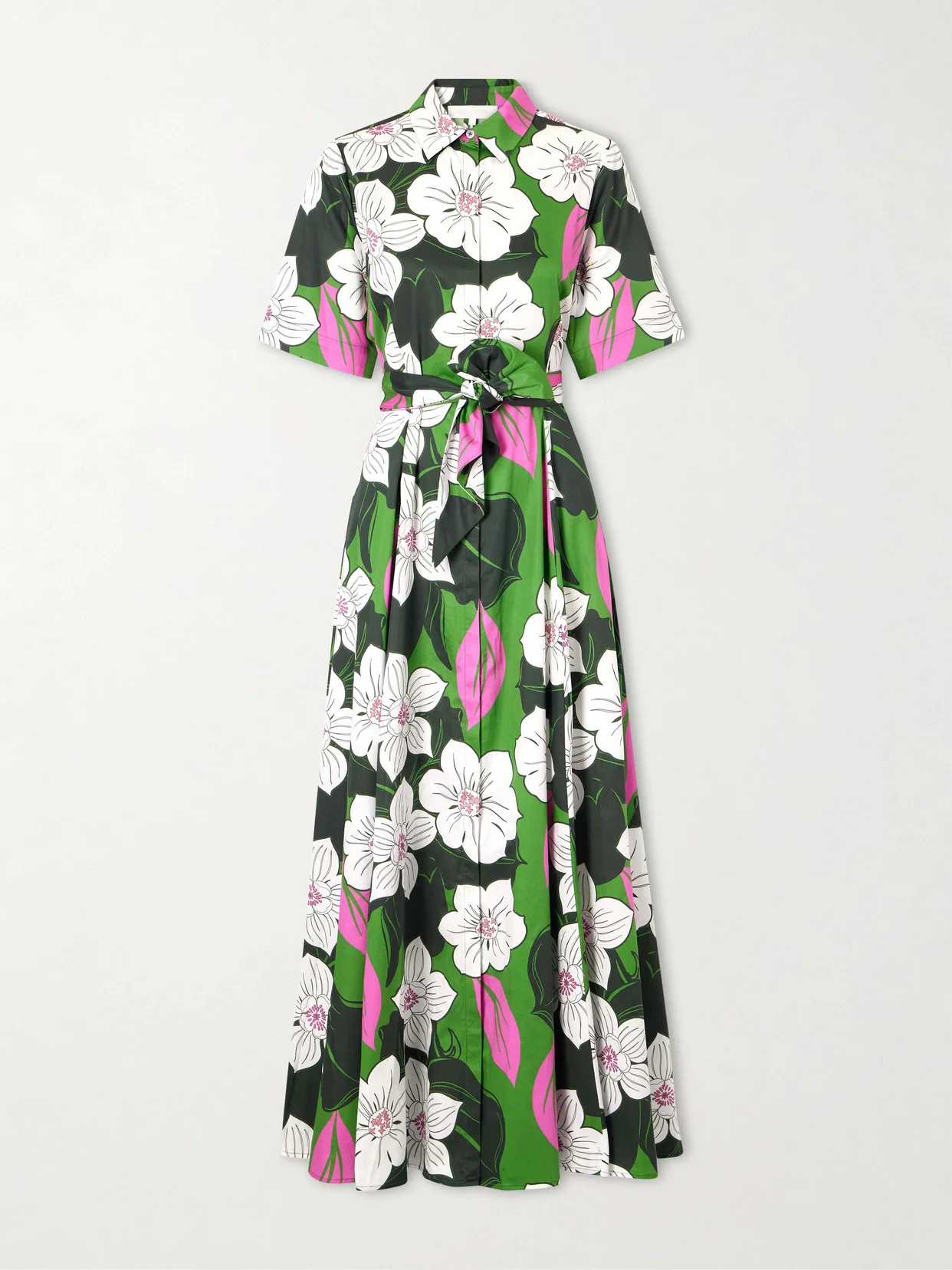 Floral-print Cotton Maxi Dress - 1