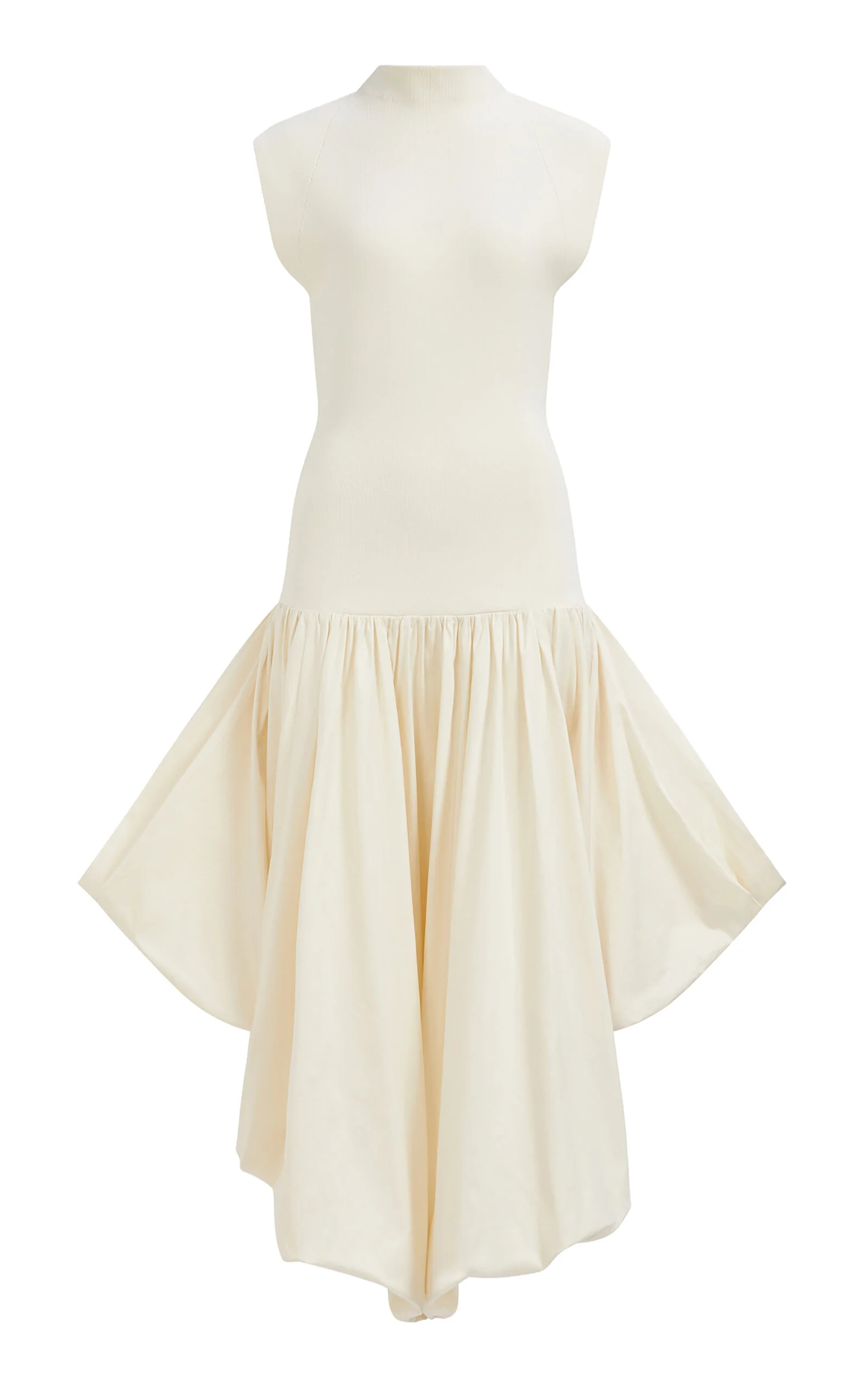 Venetia Knit Midi Dress ivory - 1